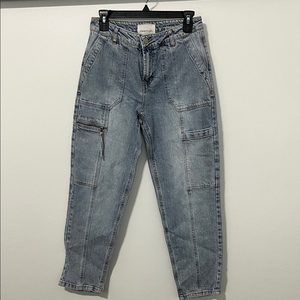 Habitual Light Blue Cargo Denim Jeans